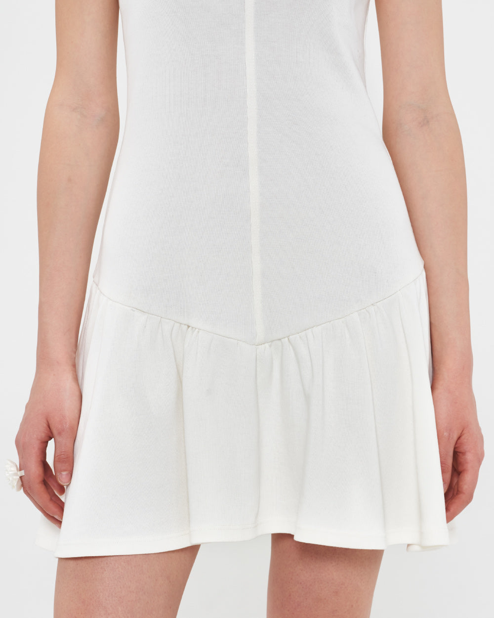 Full-bloom-mini-dress-white