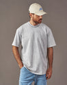 Camiseta oversize hombre/mujer acid wash gris - Urbanrock Colombia