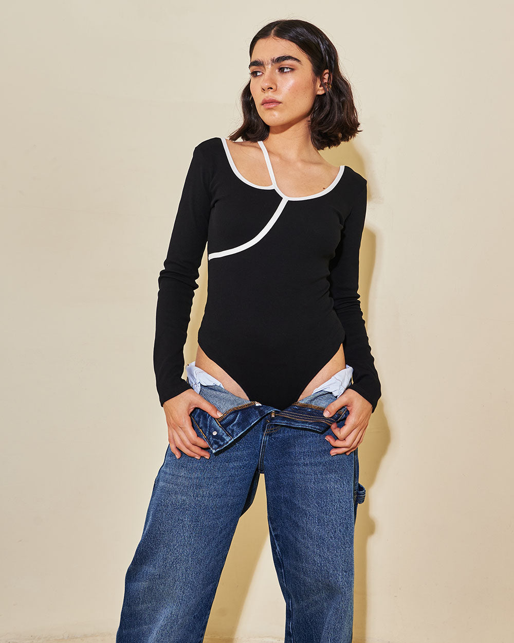 Body con escote asimétrico y espalda escotada - estilo urbano | Urban Rock