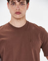 camiseta-confeccionada-cafe-algodon-manga-corta