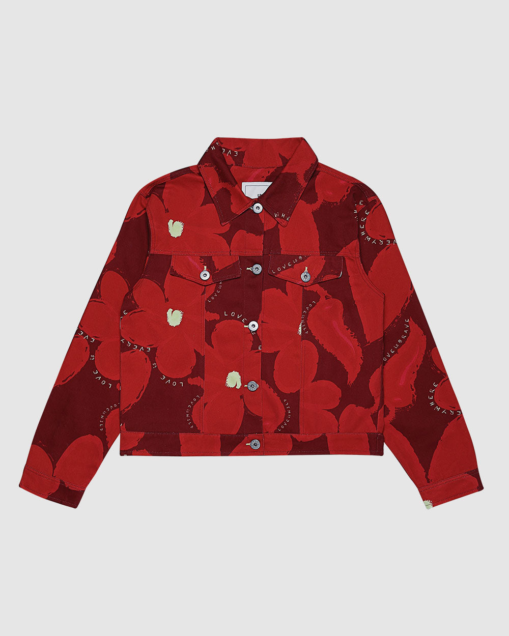 chaqueta-flores-roja