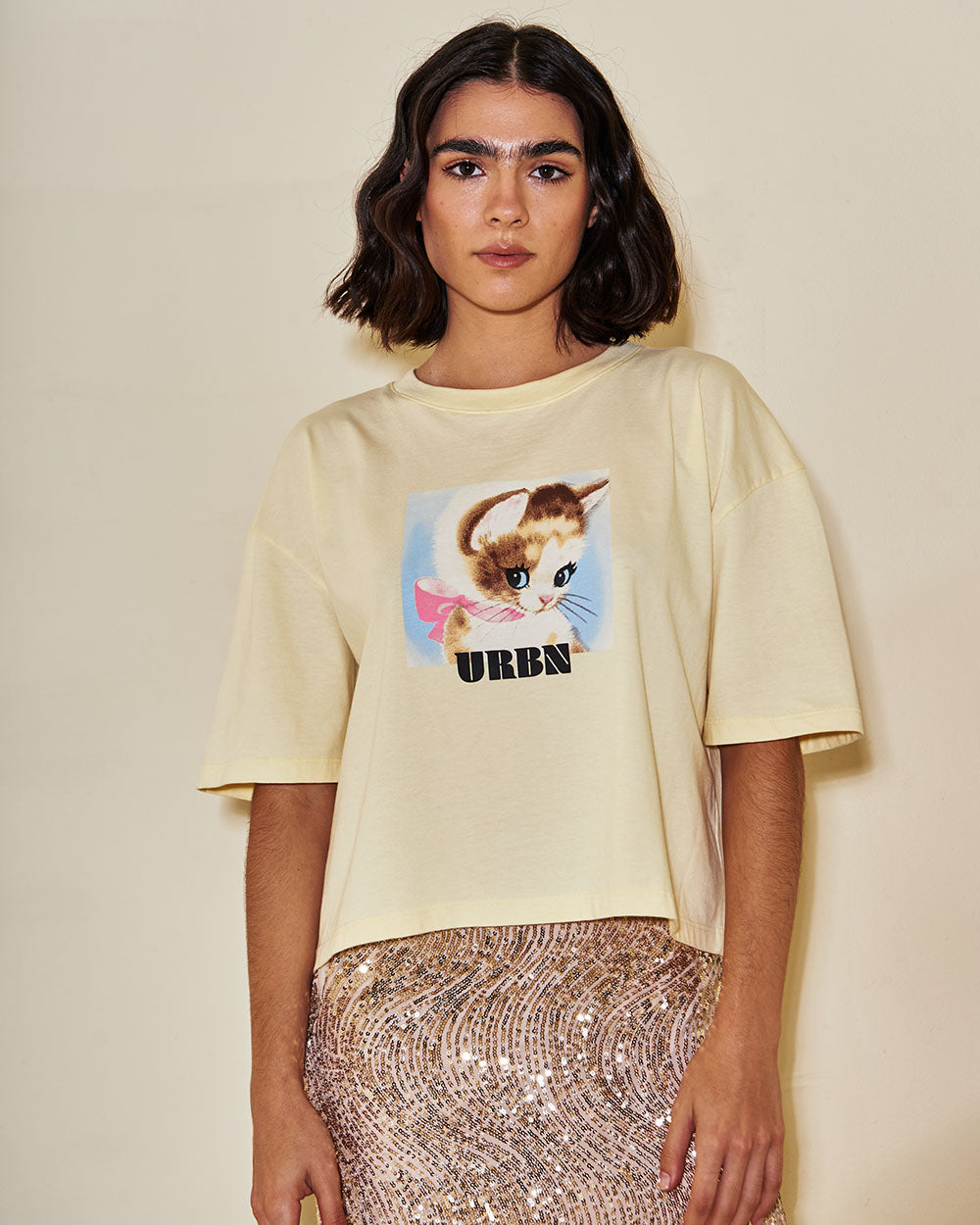 Camiseta Dance Baby Tee - manga corta corte boxy en 100% algodón | Urban Rock