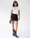 falda-negra-textura-lentejuelas-mujer-raven-skirt-urban-rock