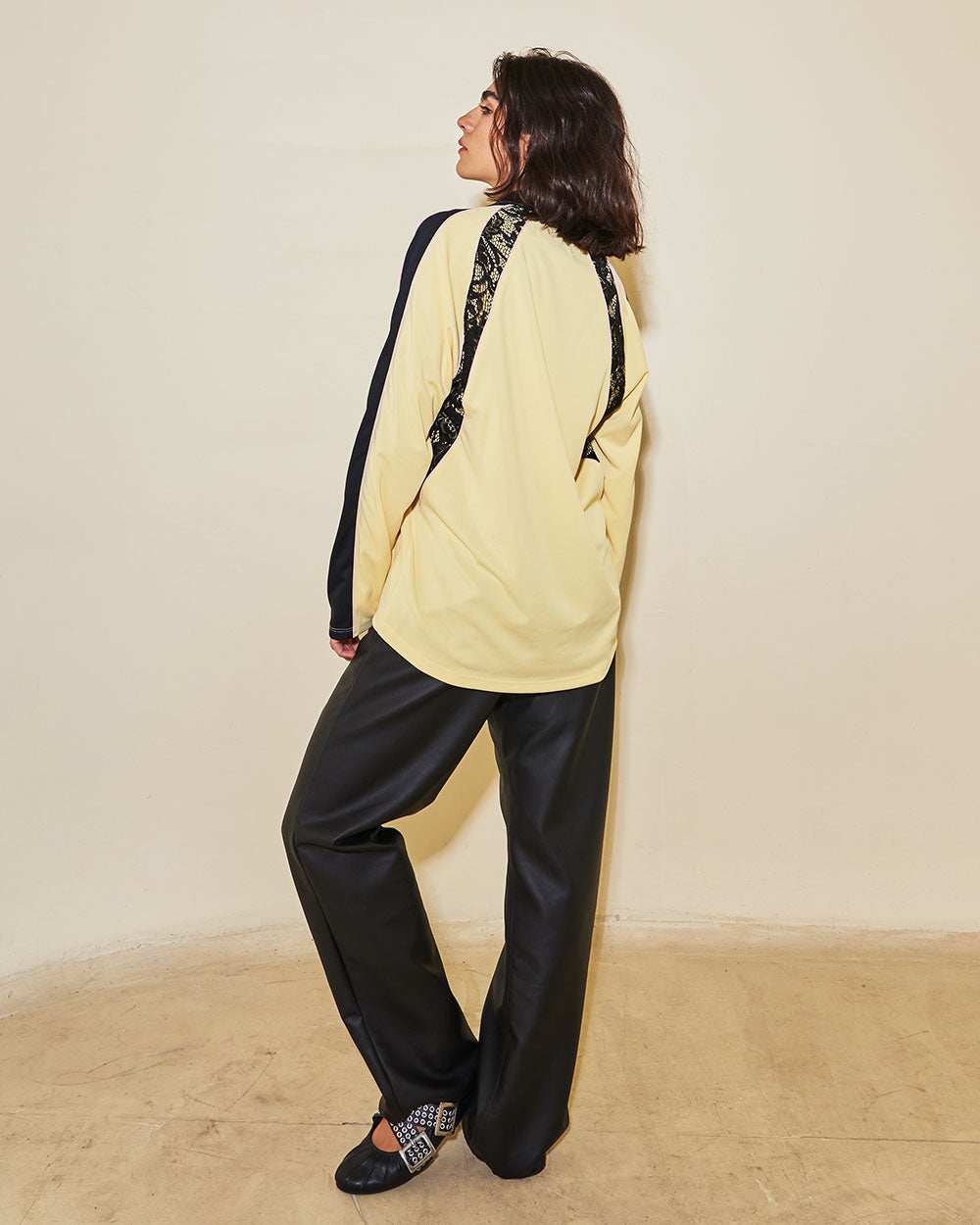 Game Tee en nylon con contrastes negro y rosa | Urban Rock