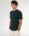Camiseta Green Over verde oversized para hombre - Urbanrock Colombia