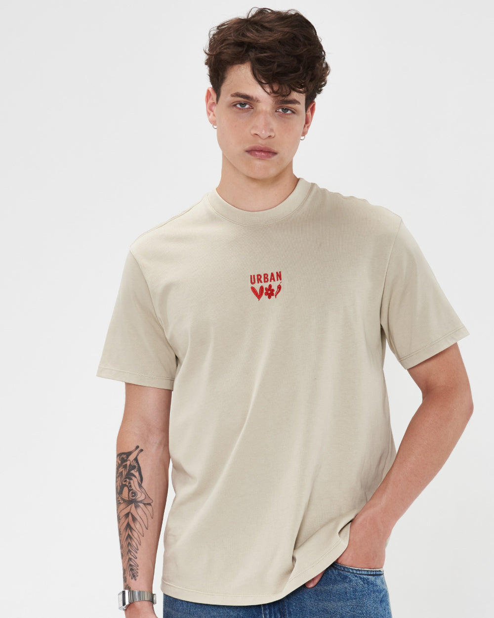 hombre-camiseta-beige