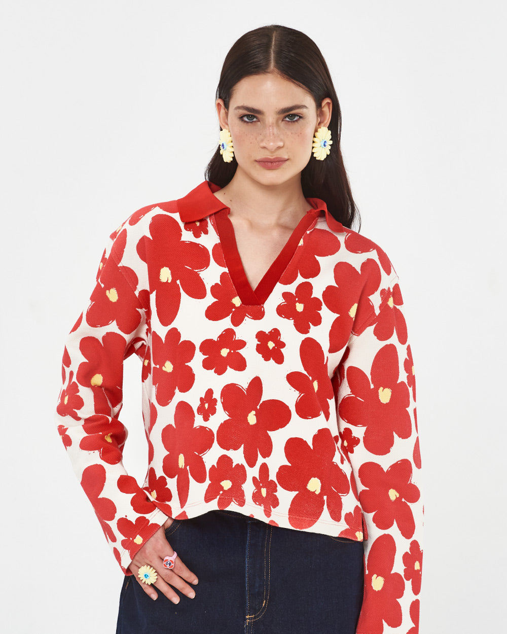 lala-polo-shirt-rojo-blanco-flores-flowers-urban-rock-colombia