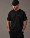 Camiseta Luck negra oversized para hombre 100% algodón - Urbanrock