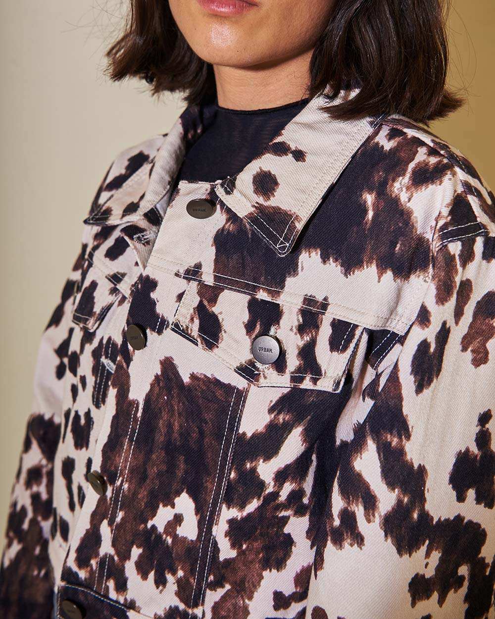 Moo Jacket estilo trucker con botones decorativos | Urban Rock
