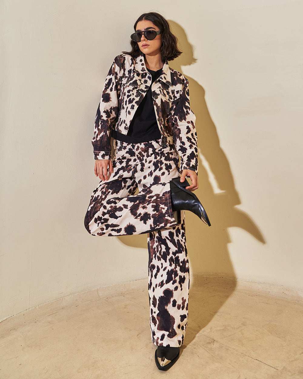 Moo Pants de bota amplia con estampado urbano - tendencia | Urban Rock