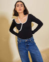 Park Body - body manga larga en rib de algodón con spandex | Urban Rock
