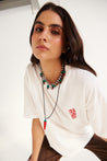 Detalle de cuentas de vidrio multicolor en collar Pepper - Urbanrock