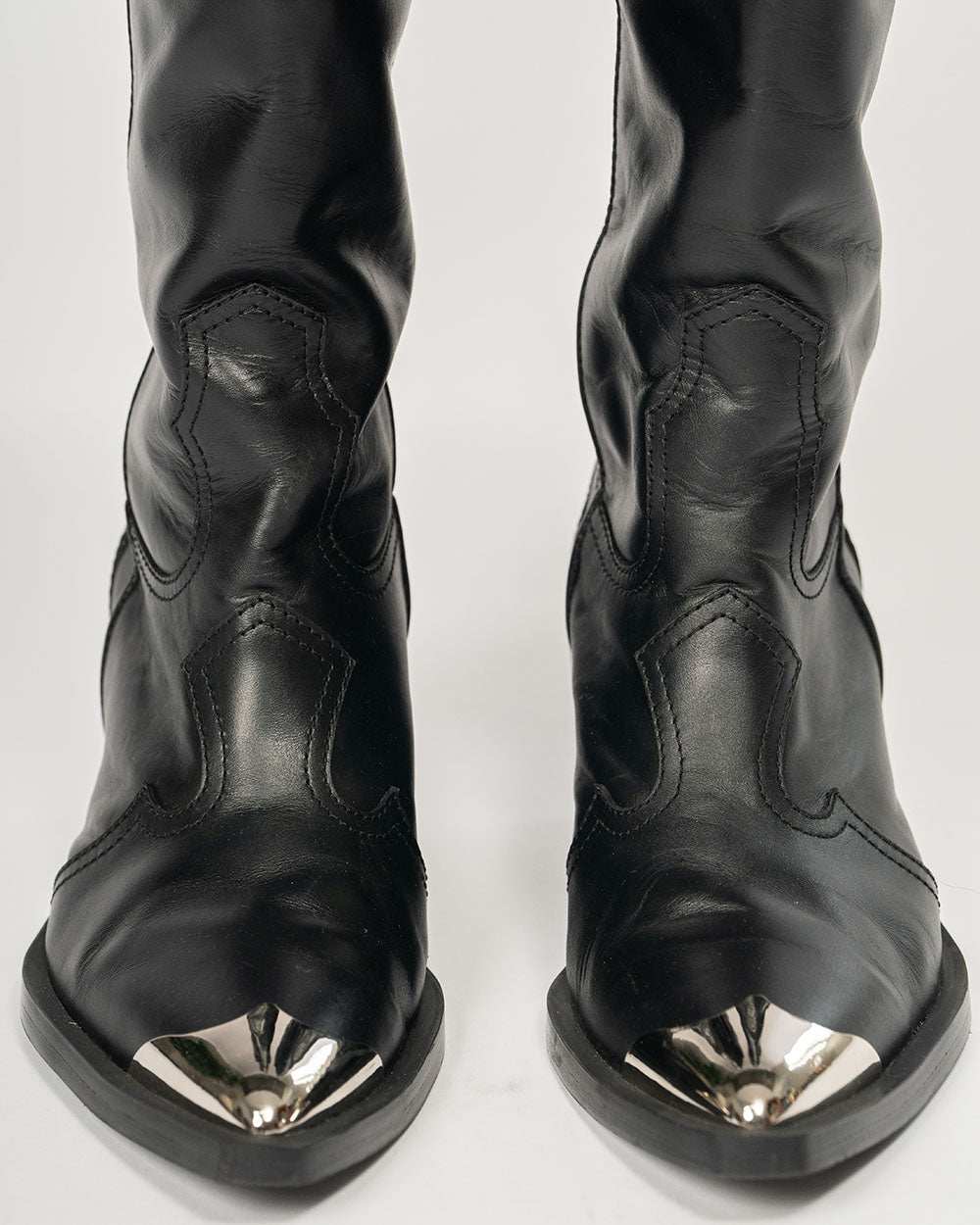 Rodeo Boots - bota vaquera de cuero 100% con puntera metálica tendencia| Urban Rock