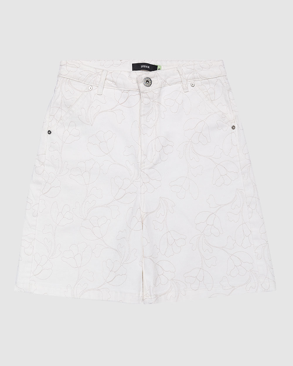 short-blanco-flores-grises