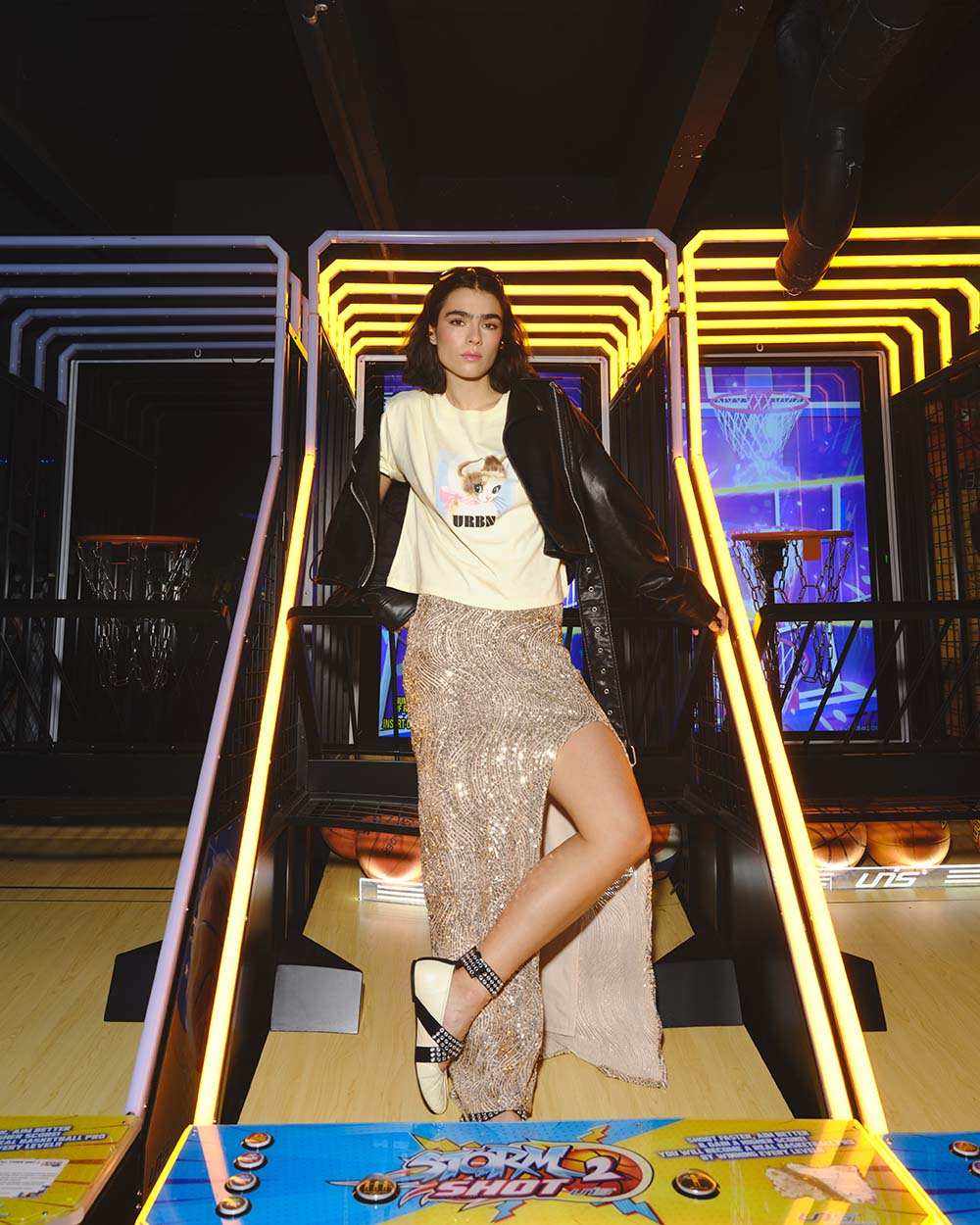 Silverstar Skirt en malla de lentejuelas - look urbano | Urban Rock